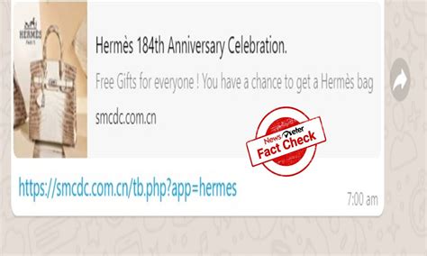 Fact check: Hermes is not offering free bags on its 